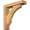 Ekena Millwork Imperial Block Smooth Bracket w/ Offset Brace, Western Red Cedar, 3 1/2"W x 14"D x 14"H BKT0402X14X14IMP05SWR - alternate 1